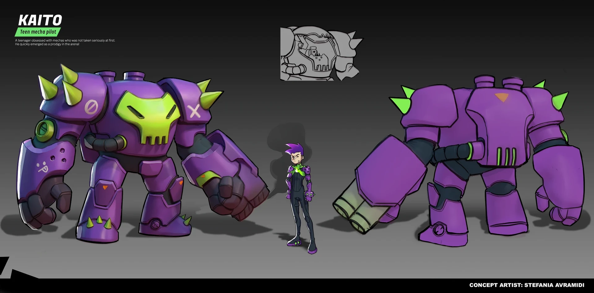 Robot character concept, part 1