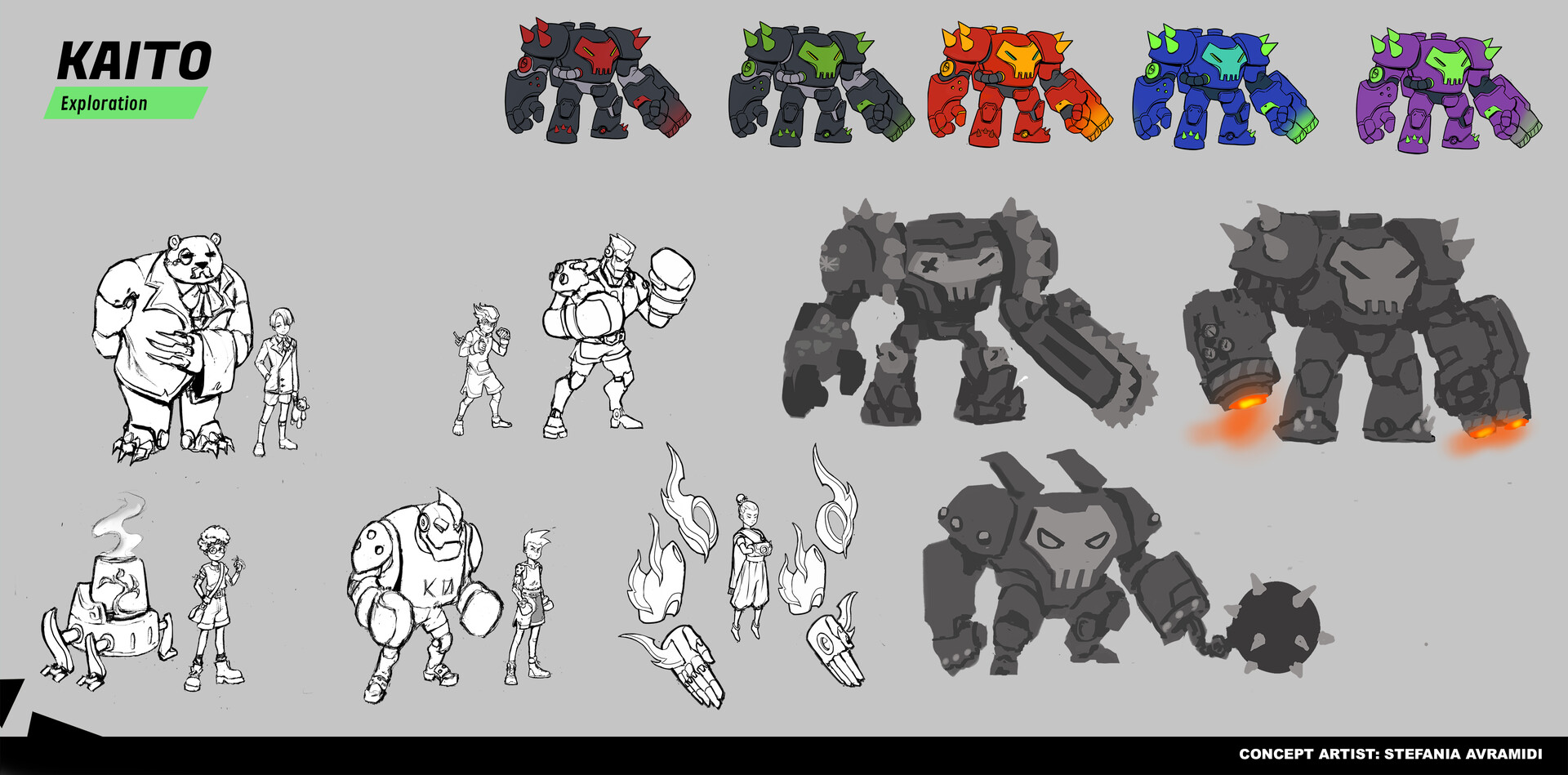 Robot character concept, part 2